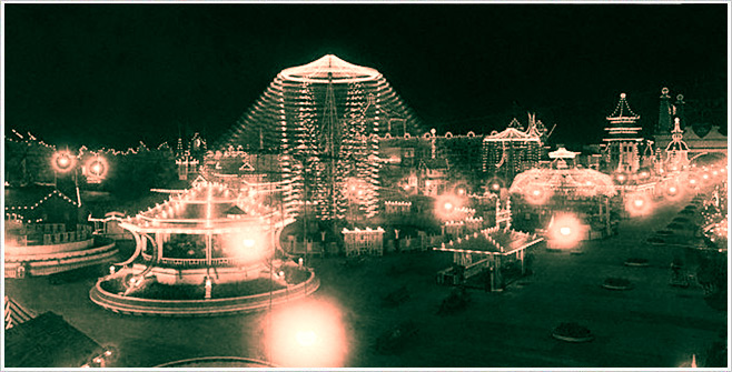Luna Park with Night Lights, c. 1910, Schenectady Museum; Hall of Electrical History Foundation