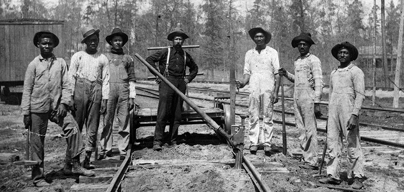 Section Foreman and Crew in Oakhurst, Texas, c. 1906