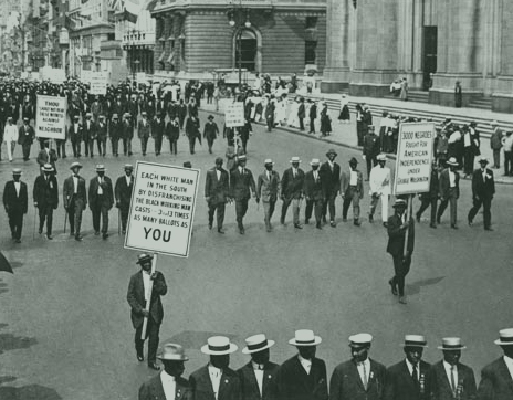 NAACP Silent March to protest racial violence, New York City, 1917